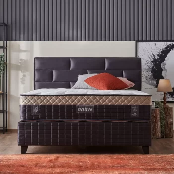 Native ágykeret fejtámlával