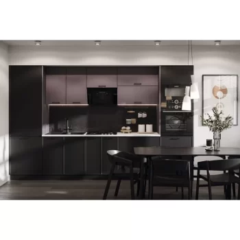 Ariel Black És Levander Konyhabútor