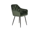 Étkezőszék-Zöld bársony