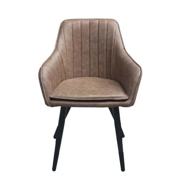 Étkezőszék-Sötét bézs szövet antique