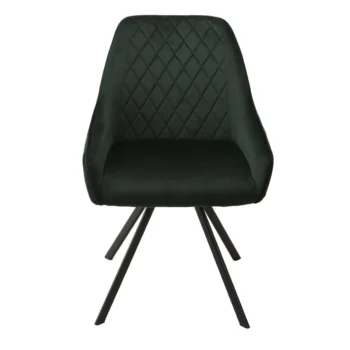 Forgó étkezőszék-Zöld Bársony