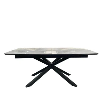 London Étkezőasztal 180x90- Magasfényű szürke