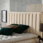 Stone ágykeret 180x200 ágyneműtartós világos bézs ( bemutató darab ) - Image 3