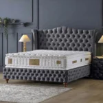 Gold ágykeret 160x200 ágynemütartós (Sb06) szürke