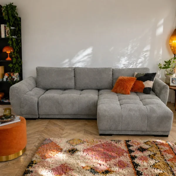 Cuuby Sarokkanapé boston szürke