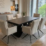 Cantona bővithető kerámialapos matt asztal 2 színben 180x90cm ( + 80cm )