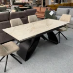 Cantona bővithető kerámialapos matt asztal 2 színben 180x90cm ( + 80cm ) - Image 5