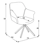 Pari forgó étkezőszék 5 színben - Image 11