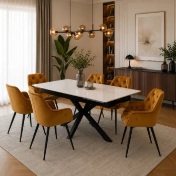 Matua bővíthető kerámialapos asztal 160x90 (80 cm bővíthető)