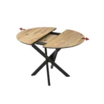 Atura bővíthető kerek étkezőasztal tölgy 95x95CM(+30CM) - Image 3